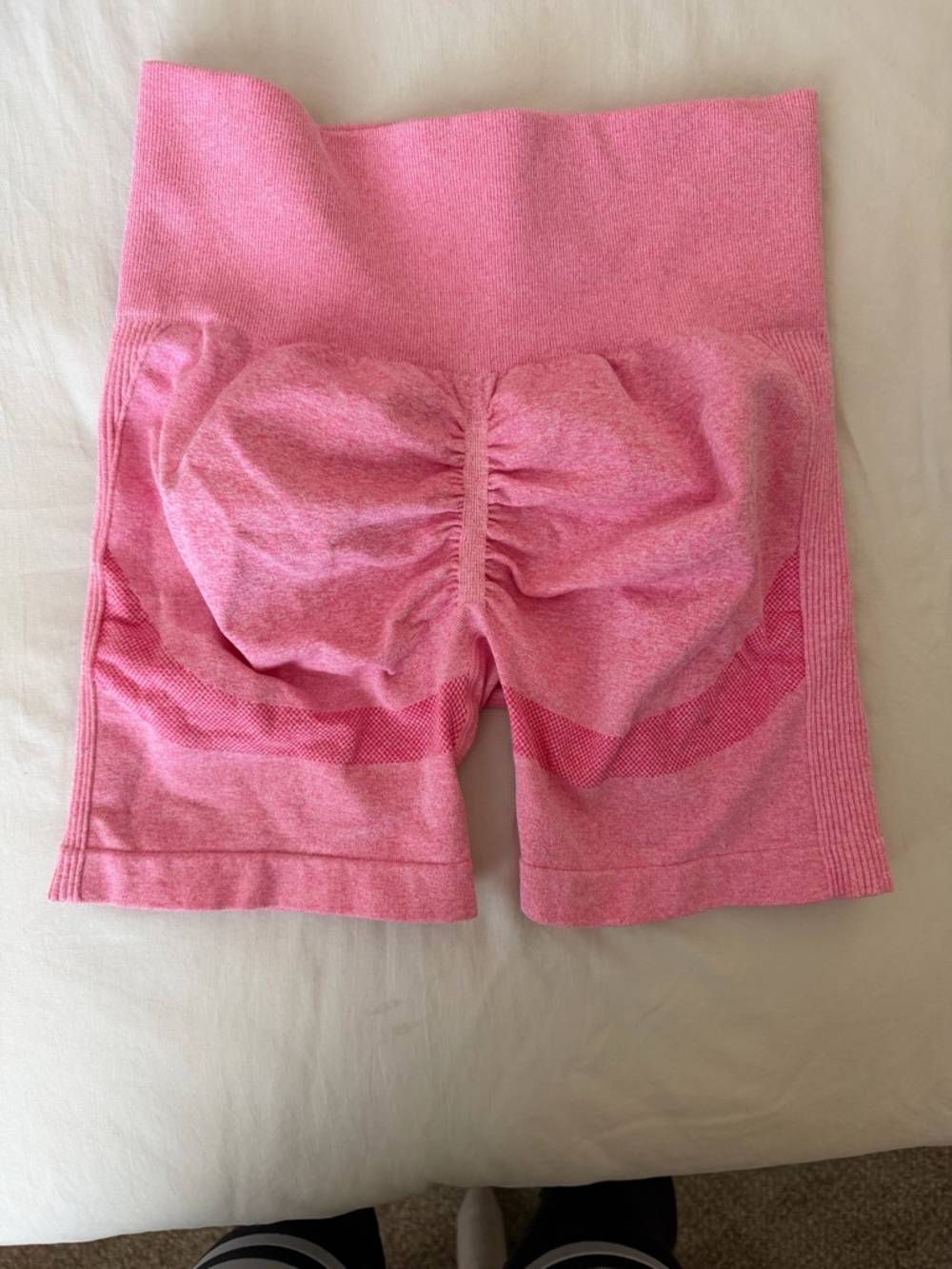 Seamless High-Waist Pink Shaping Shorts